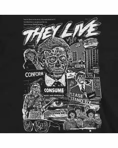cinematic conspiracy graphic tee they live sm