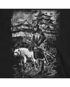 crimson ronin wolf oni spirit samurai t-shirt sm