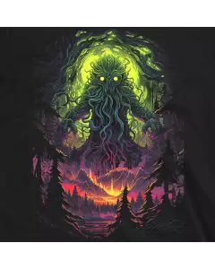 Cthulhu T-Shirt Emerging Cotopaxi Volcano Arboreal Forest