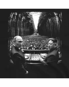 Global Groove Masters East Side Back to Back Putin Kim Jong Un Dj T-shirt
