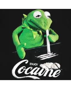 Enjoy-Cocaine-Frog T-Shirt | Cocaine Cult Logo Drug Fun Graphic Shirt