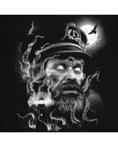 Thomas Wake Sea Monster Ocean Beast The Lighthouse 2019 Psycho Horror Movie T-shirt