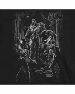 survival horror police vs mutant resident evil t-shirt sm