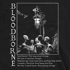 Bloodborne Винтидж Фентъзи Тениска – Вдъхновена от Тъмни Готик Soulslike Игри