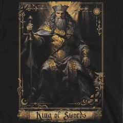 Крал Мечове Таро Тениска | Мъдрост и Авторитет | King of Swords