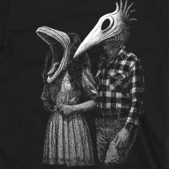 Странни и необичайни – Адам и Барбара от Beetlejuice Тениска