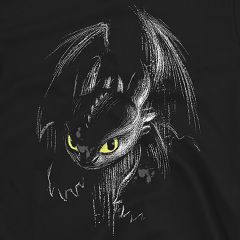 Тениска Toothless Fury Ink – вдъхновена от How To Train Your Dragon