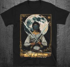 Двойка Мечове Таро Тениска | Трудни Избори | Two of swords