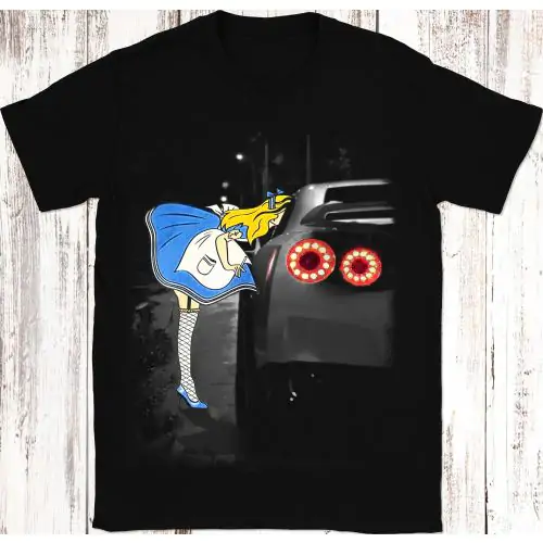 Alice In The Rabbit Hole Gtr Skyline T-Shirt