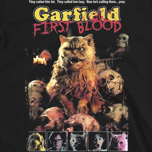 Гарфийлд Първа Кръв Тениска Garfield First Blood 