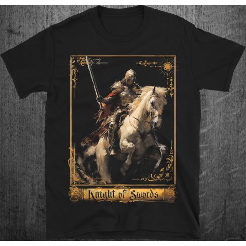 Рицар Мечове Таро Тениска | Решителност | Knight of Swords