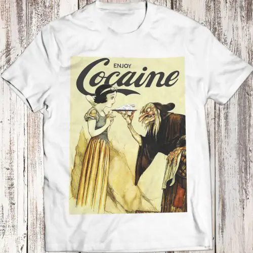 Enjoy Cocaine Snow White Witch MDMA Ecstasy T-Shrt