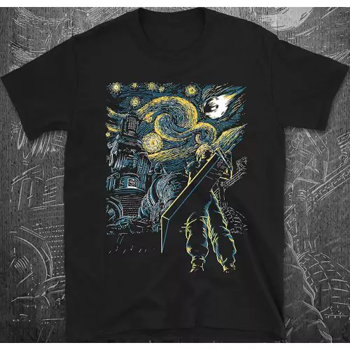 Starry Remake T-Shirt – Inspired by Final Fantasy & Van Gogh